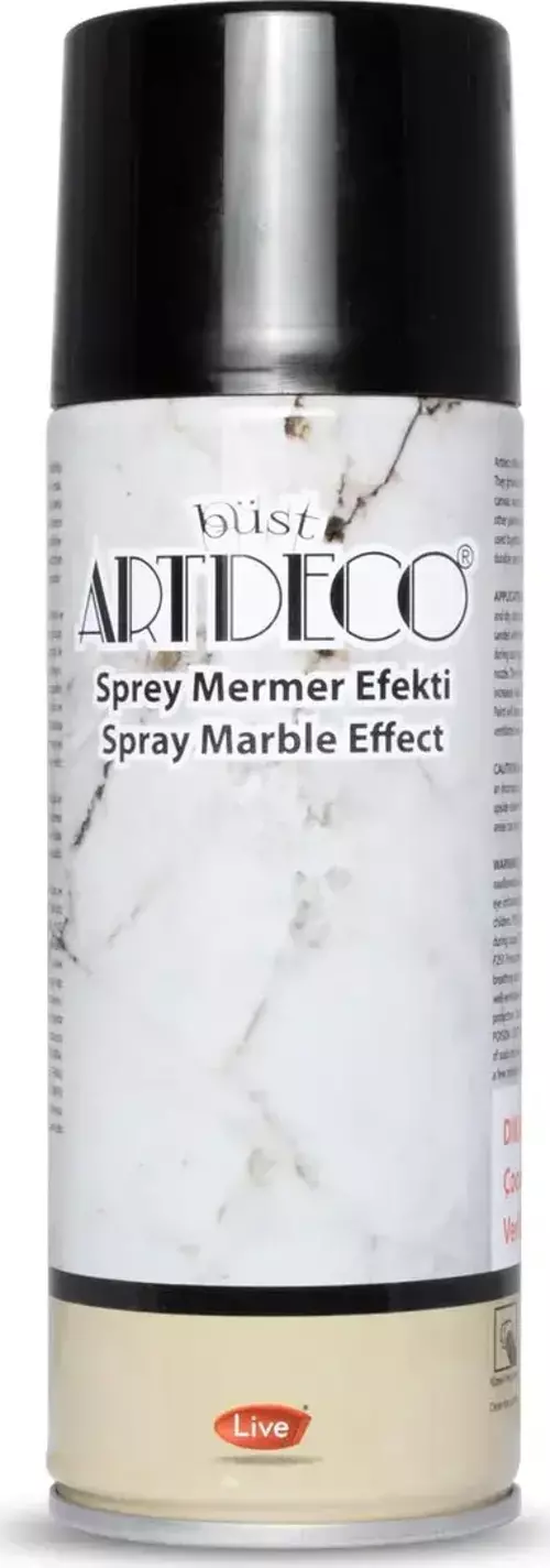 200ml Sprey Mermer Efekti Siyah / 790