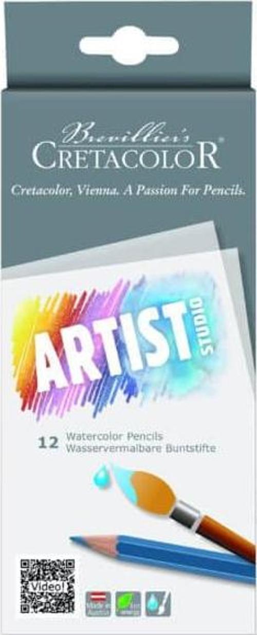 Artist Studio 12'li Sulandırılabilir Kuru Boya Kalem Seti Karton Kutu / 28312