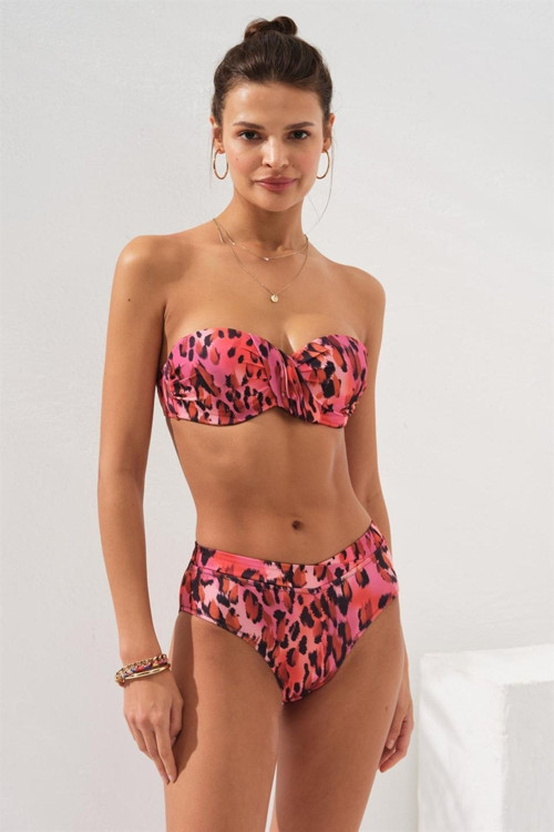 Clarke Kaplı Straplez Bikini