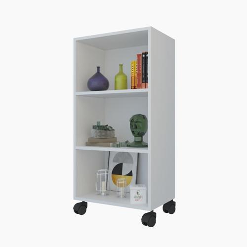 kitaplık beril 088*060*020 byz tekerlekli mutfak dolabı banyo ofis ayakkabılık kiler