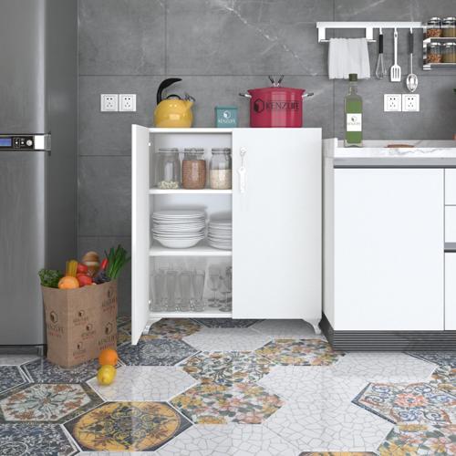 2 kapılı dolap çilem 088*070*032 byz kilitli ayaklı banyo mutfak ofis kitaplık ayakkabılık kiler