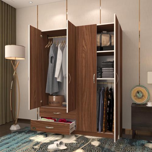 gardırop 4 kapaklı kapılı 2 çekmeceli orkide cvz 180*120*42 gardolap dolap