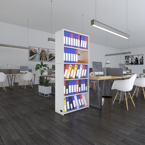 klasörlük raflı rona byz 175*80*30 kitaplık ofis arkalıksız