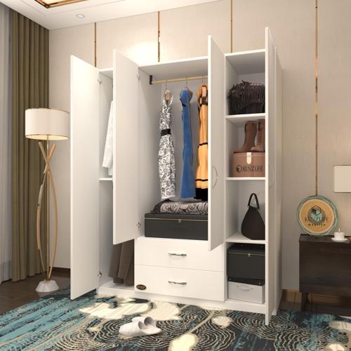 gardırop 4 kapılı 2 çekmeceli deligül 180*160*52 byz XLARGE kapaklı gardolap dolap ofis