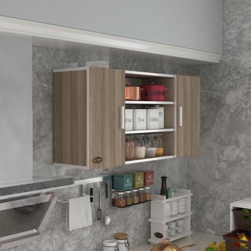 hazır mutfak honnor22 crd 060*120*22 mutfak banyo dolabı kapaklı raflı
