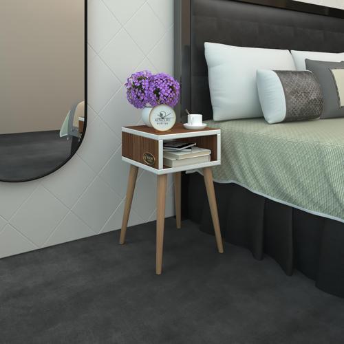 komodin antero cvz 60*40*40 ahşap ayaklı komidin kitaplık