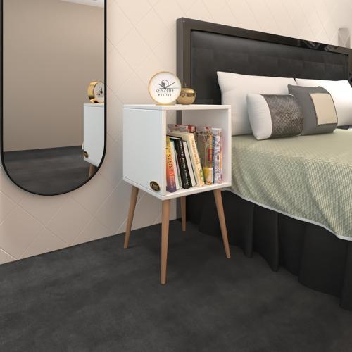 komodin biterge byz 74*39*39 ahşap ayaklı komidin kitaplık(m)