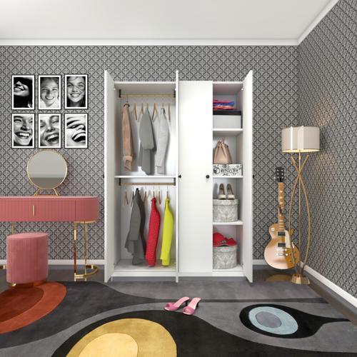 gardırop 4 kapılı devetabanı byz 173*120*42 gardolap dolap ofis