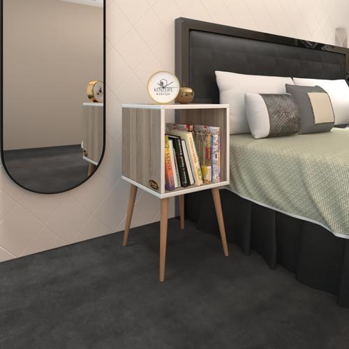 komodin biterge crd 74*39*39 ahşap ayaklı komidin kitaplık