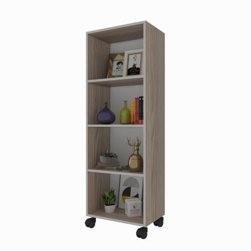 kitaplık beril 148*060*020 crd tekerlekli mutfak dolabı banyo ofis ayakkabılık kiler