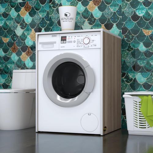 çamaşır makinesi dolabı naum crd 90*70*60 banyo kapaksız arkalıksız