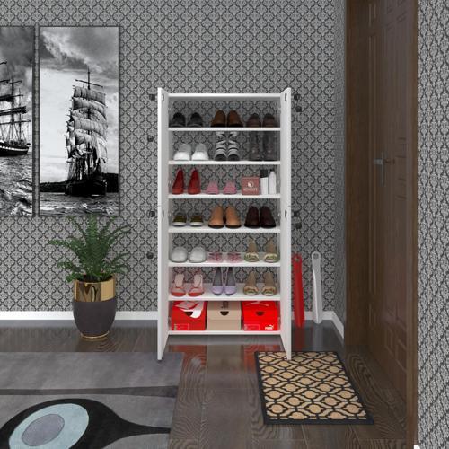ayakkabılık ayakkabı dolabı kilitli gutan byz 140*70*32 kapaklı ofis dolabı iki bölme