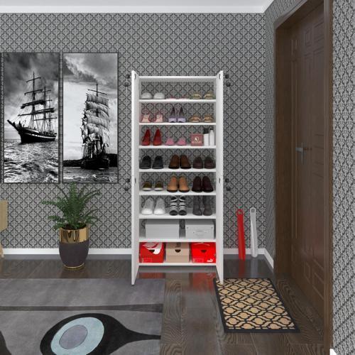 ayakkabılık ayakkabı dolabı kilitli gutan byz 160*70*32 kapaklı ofis dolabı iki bölme