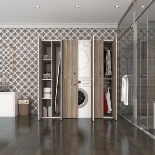 çamaşır-kurutma makinesi dolabı ve giysi dolabı suyuti sol crd 180*170*60  banyo