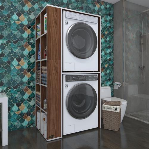 çamaşır-kurutma makinesi dolabı bolodenka sol cvz 180*090*60 banyo kapaksız arkalıksız