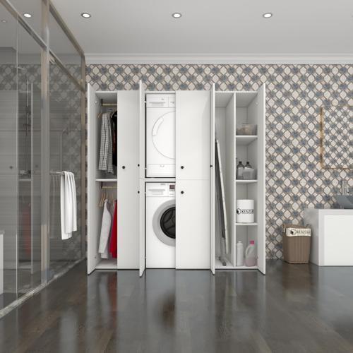 çamaşır-kurutma makinesi dolabı ve giysi dolabı suyutimdf sağ byz 180*170*60  % 100 FULL MDF