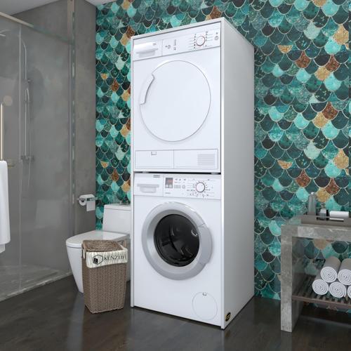 çamaşır-kurutma makinesi dolabı zakhar byz 180*70*60 banyo kapaksız arkalıksız
