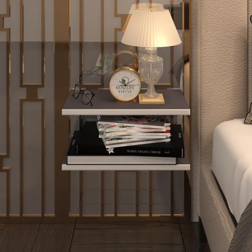 komodin guiseppe gri komidin 39*19 2 parça duvara monte askı aparatlı (mng)