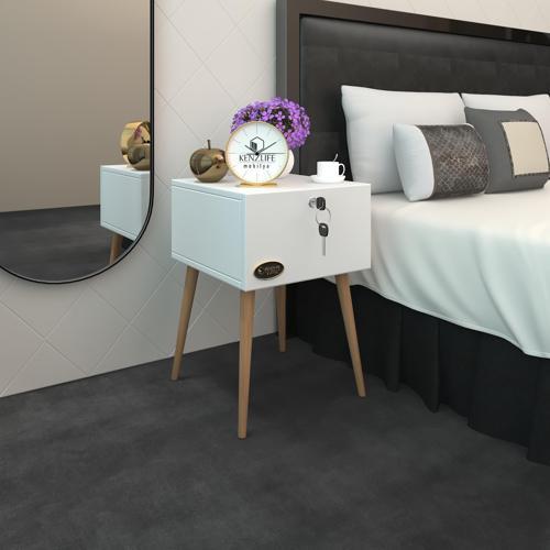 komodin kazuki byz 60*39*39 komidin ahşap ayaklı kitaplık ayakkabılık kapaklı arkalıklı