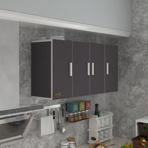 hazır mutfak merlanda gri 060*120*32 mutfak banyo dolabı kapaklı raflı