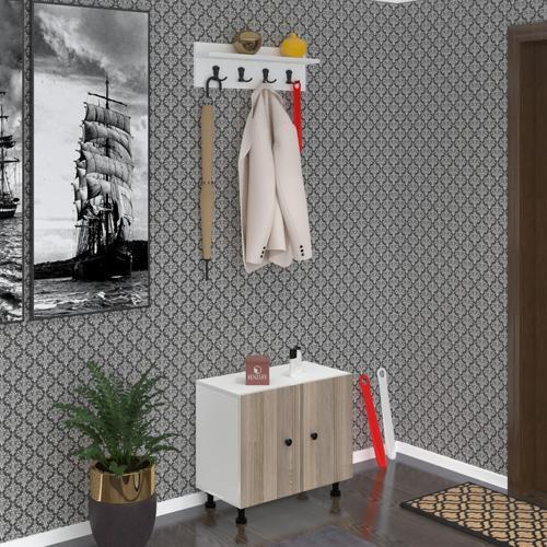 ayakkabılık cimcime3 crdbyz 53*060*32 kapaklı 3 raflı 9 çift ayakkabı kapasitesi