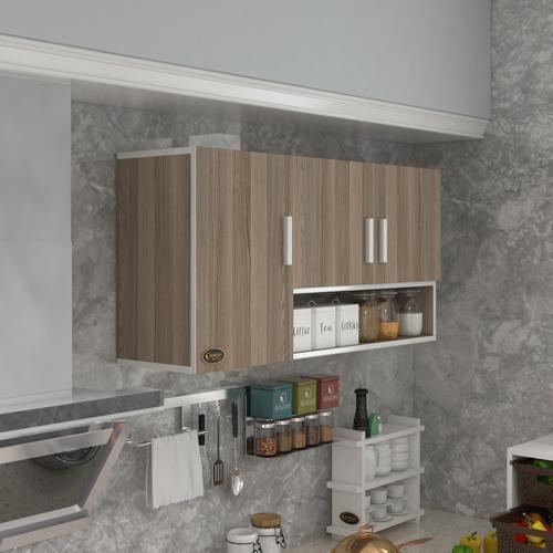 hazır mutfak mirandus22 crd 060*120*22 mutfak banyo dolabı kapaklı raflı