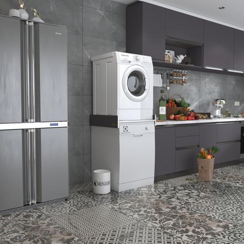 çamaşır&bulaşık makinesi dolabı lenya gri 015*80*70 banyo aparatı arkalıksız büyük boy xlarge