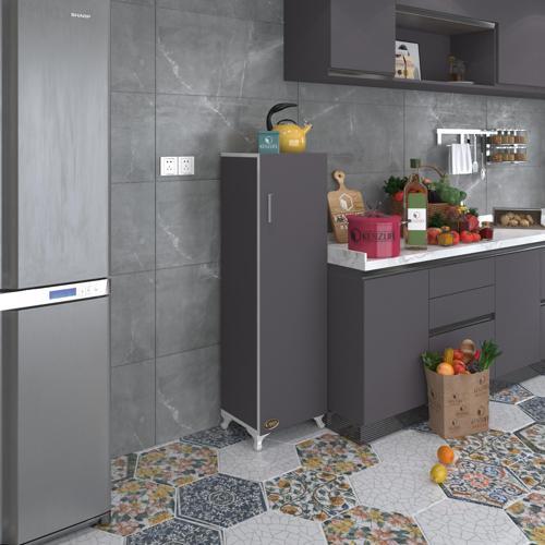 mutfak dolabı mine 128*030*032 gri kapaklı ayaklı banyo evrak ofis kitaplık ayakkabılık kiler