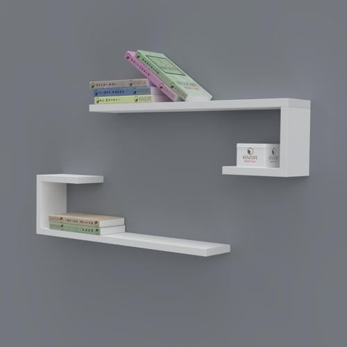 kitaplık kayra 015*060*20*2 byz duvar rafı
