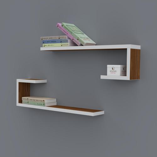 kitaplık kayra 015*060*20*2 cvz duvar rafı