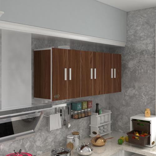 hazır mutfak nonus cvz 060*150*32 mutfak banyo dolabı kapaklı raflı