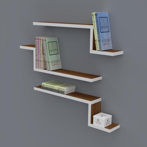 kitaplık mediha 015*060*20*3 cvz duvar rafı