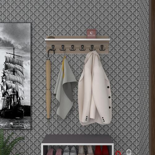 elbise askılığı askılık vettini70 crd 20*070*12 siyah 6 adet askı portmanto