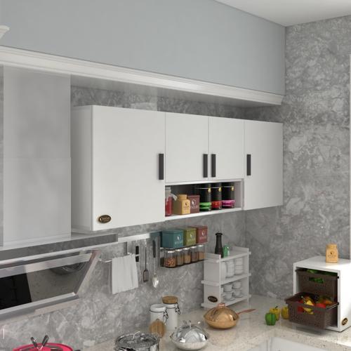 hazır mutfak packey byz 060*180*32 mutfak banyo dolabı kapaklı raflı
