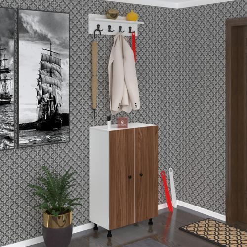 ayakkabılık cimcime6 cvzbyz 98*060*32 kapaklı 6 raflı 18 çift ayakkabı kapasitesi