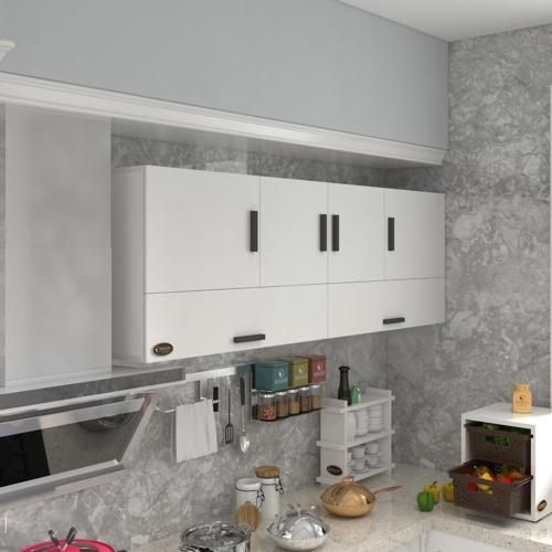 hazır mutfak perenna byz 060*180*22 mutfak banyo dolabı kapaklı raflı