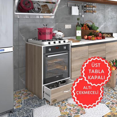 ankastre modülü kabini argon crd fırın ocak dolabı çekmeceli sabit tabla