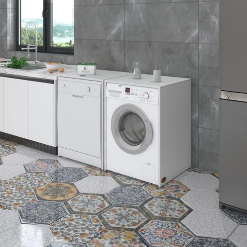 çamaşır&kurutma&bulaşık makinesi dolabı naumkare byz 90*140*60 kapaksız arkalıksız