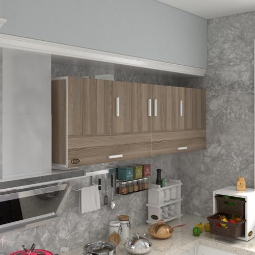 hazır mutfak perenna crd 060*180*22 mutfak banyo dolabı kapaklı raflı