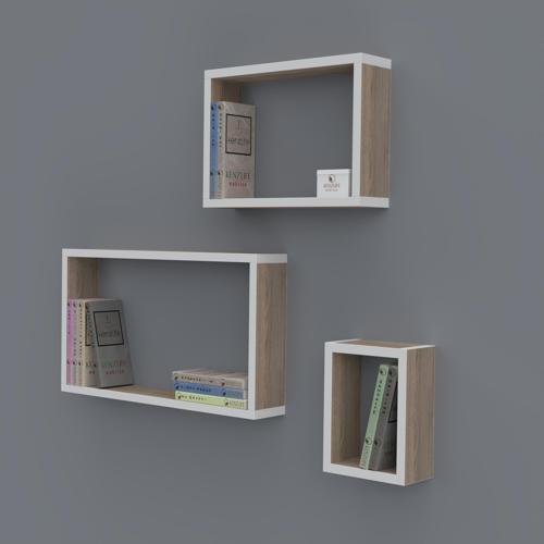 kitaplık neslişah 030*060*20*3 crd duvar rafı