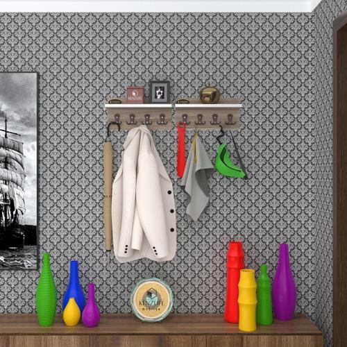 elbise askılığı karayemiş2 crd 26*076*12 vestiyer portmanto askı askılık 8 adet askı