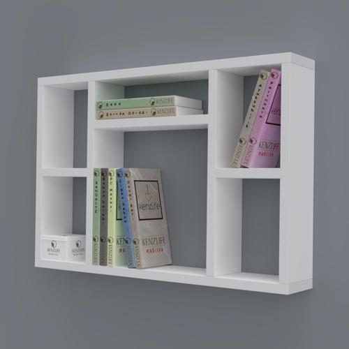 kitaplık neşve 040*060*20 byz duvar rafı