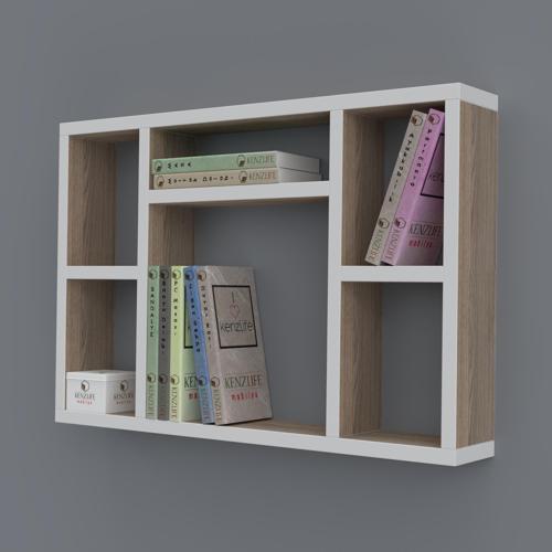 kitaplık neşve 040*060*20 crd duvar rafı