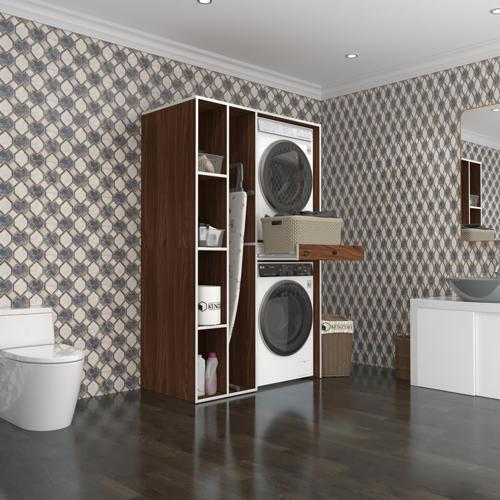çamaşır-kurutma makinesi dolabı gutas sol cvz 187*120*60 çekmeceli banyo