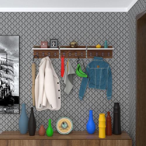 elbise askılığı karayemiş3 cvz 26*114*12 vestiyer portmanto askı askılık 12 adet askı