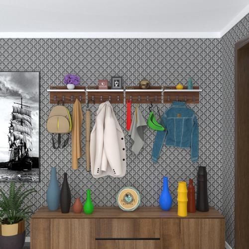 elbise askılığı karayemiş4 cvz 26*152*12 vestiyer portmanto askı askılık 16 adet askı