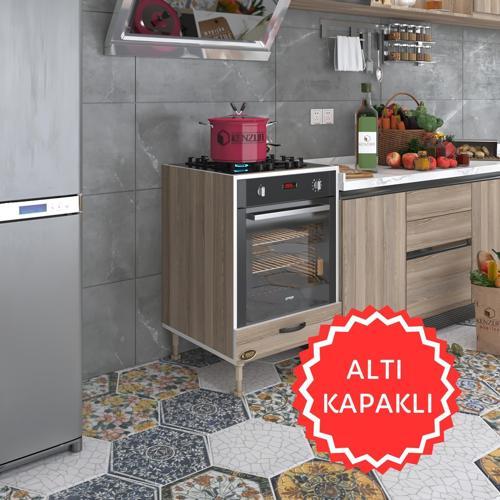 ankastre modülü kabini erbiyum crd fırın ocak dolabı özel boy ayarlı ayaklı kapaklı