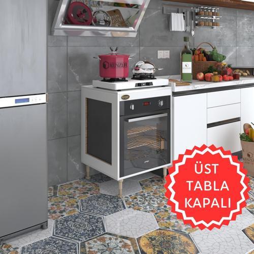 ankastre modülü kabini esena mono3 byz 89-81*60*56 fırın ocak dolabı ayarlı ayaklı üstü kapalı