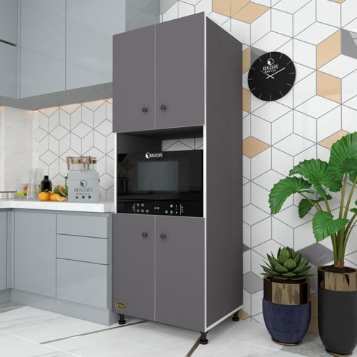 fırın dolabı cahide gri 180*65*50 mutfak XLARGE ayaklı banyo kiler ofis