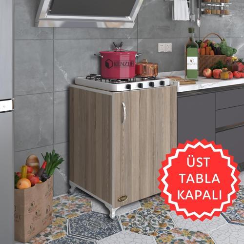 ocak dolabı hoşseda crd 85*60*56 hazır mutfak klasik set üstü ocak için arkalıksız